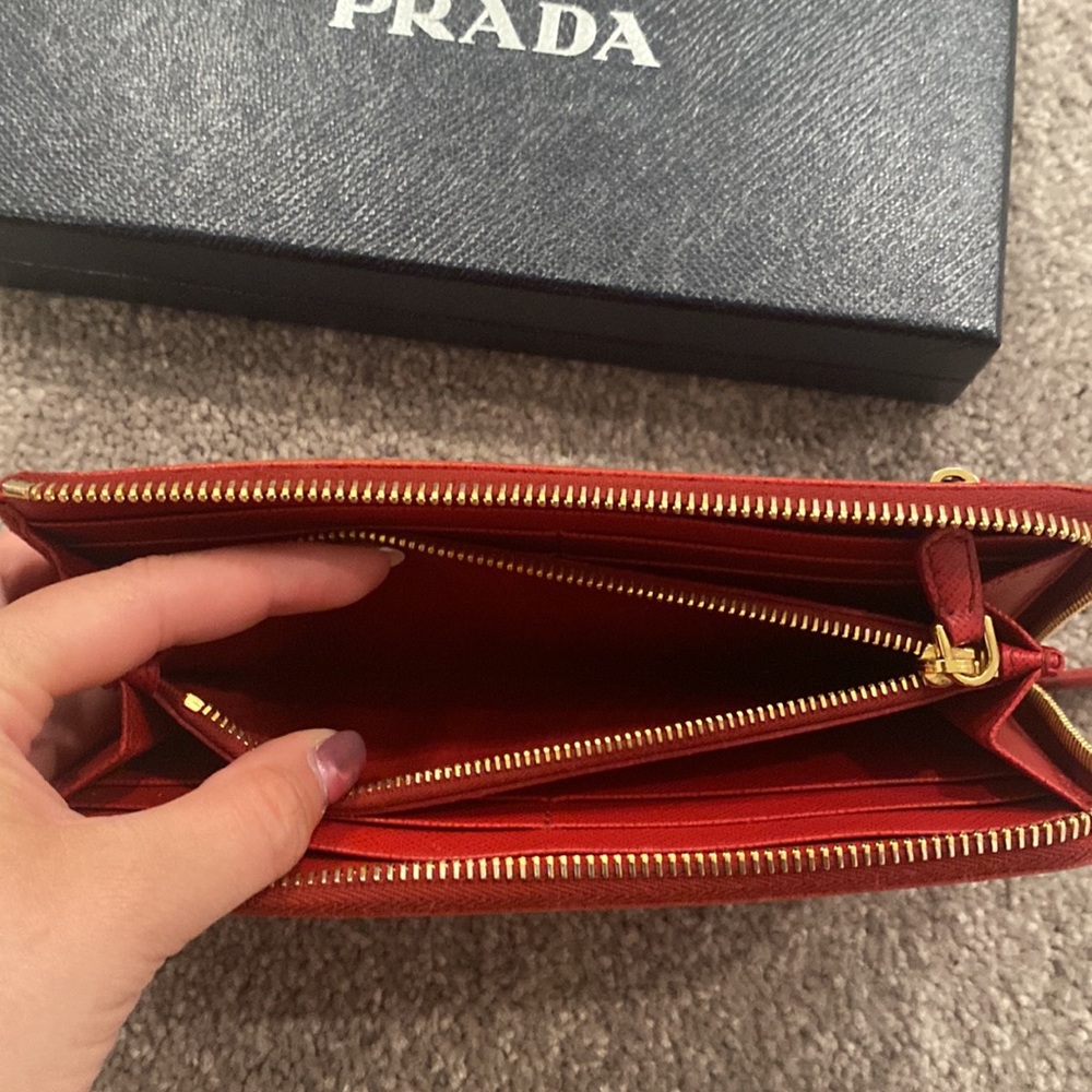 Prada Large Zip Around Wallet - image 6